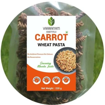Carrot Wheat Pasta with Masala