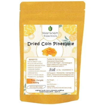 DRIED COIN PINEAPPLES 100G